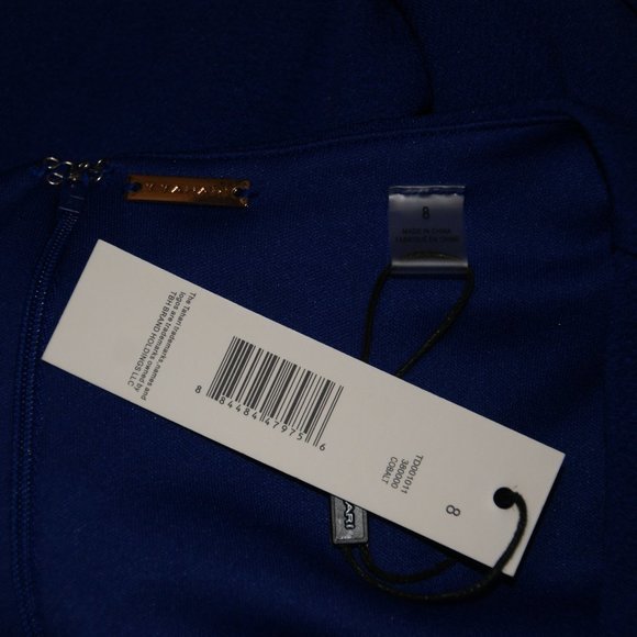 TAHARI Cobalt V-Neck Ruffle Sleeve Jumpsuit 8 NEW - Picture 8 of 10